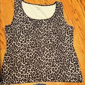 Jones New York Leopard Print Tank Top